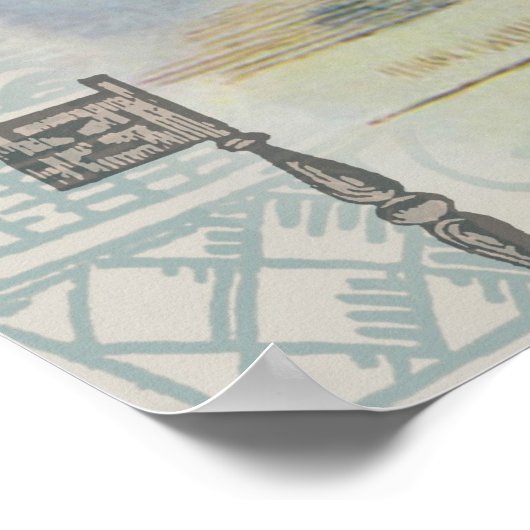 White Rabbit Hearts Alice Classic Poster (Hoek)