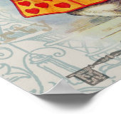 White Rabbit Hearts Alice Classic Poster (Hoek)