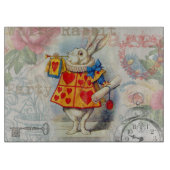 White Rabbit Hearts Alice Classic Snijplank (Voorkant)