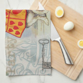 White Rabbit Hearts Alice Classic Theedoek (Quarter Fold)