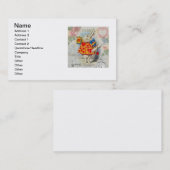 White Rabbit Hearts Alice Classic Visitekaartje (Voorkant / Achterkant)