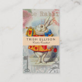 White Rabbit Hearts Alice Classic Visitekaartje (Voorkant)