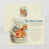 White Rabbit herald John Tenniel CC1125 Fairytale Briefkaart (Voorkant / Achterkant)