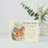 White Rabbit herald John Tenniel CC1125 Fairytale Briefkaart (Staand voorkant)
