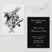 White Rabbit Herald Prom Bid Contactkaartje (Voorkant / Achterkant)