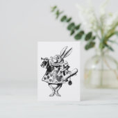 White Rabbit Herald Prom Bid Contactkaartje (Staand voorkant)