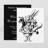 White Rabbit Herald Prom Bid Kaart (Voorkant / Achterkant)