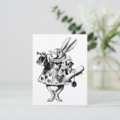 White Rabbit Herald Prom Bid Kaart (Staand voorkant)