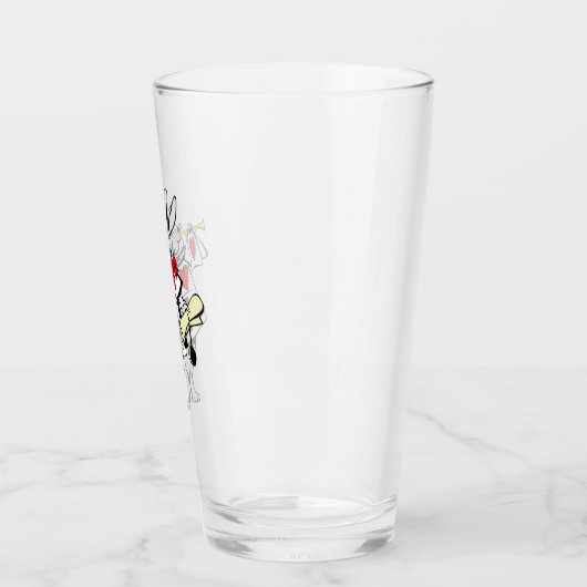 White Rabbit Illustration Glas (Links)