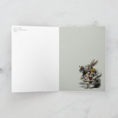 White Rabbit (in kleur) CC0369-Valentijn Feestdagen Kaart (Binnen)