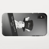 White Rabbit in Personalized Top Hat Case-Mate iPhone Case (Achterkant (horizontaal))
