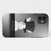 White Rabbit in Top Hat iPhone 5 Hoesje (Achterkant (horizontaal))
