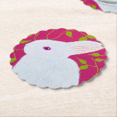 white rabbit kartonnen onderzetters (Gekanteld)