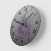 White Rabbit Letterpess Style Ronde Klok (Hoek)