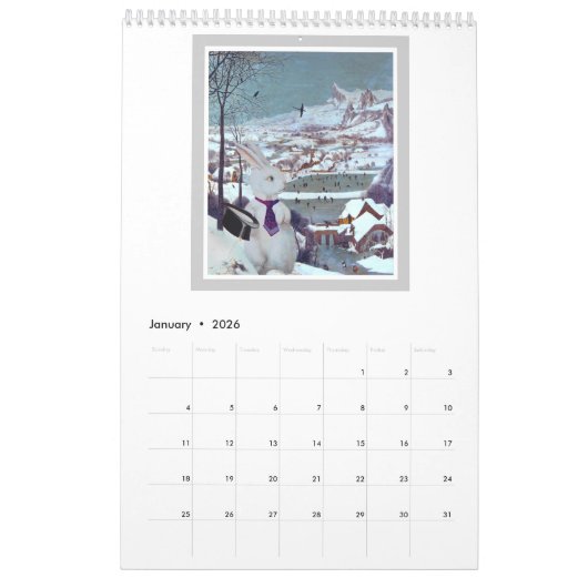 White Rabbit Meets Master Artists 2023 Calendar Kalender (Jan 2026)
