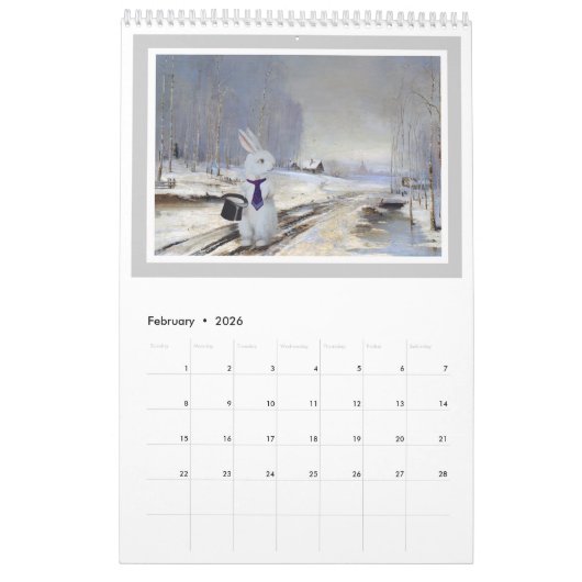 White Rabbit Meets Master Artists 2023 Calendar Kalender (Feb 2026)