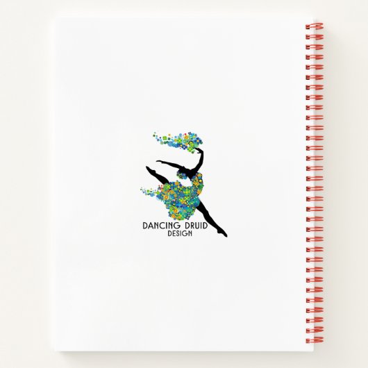 White Rabbit met Red Hearts Alice in Wonderland Notitieboek (Achterkant)