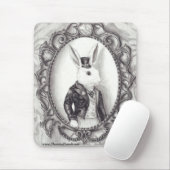 White Rabbit Mousepad Alice in Wonderland Mousepad Muismat (Met muis)