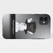 White Rabbit Name Top Hat iPhone 5 Hoesje (Achterkant (horizontaal))