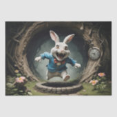 White Rabbit of Alice's Wonderland #1 Decoupage Tissuepapier (Voorkant)