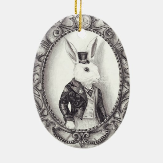 White Rabbit - Ornament (Achterkant)