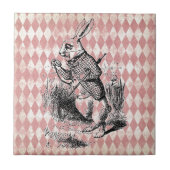 White Rabbit Pink Diamond Tegel Tegeltje (Voorkant)