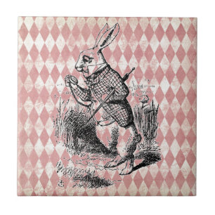 White Rabbit Pink Diamond Tegel Tegeltje