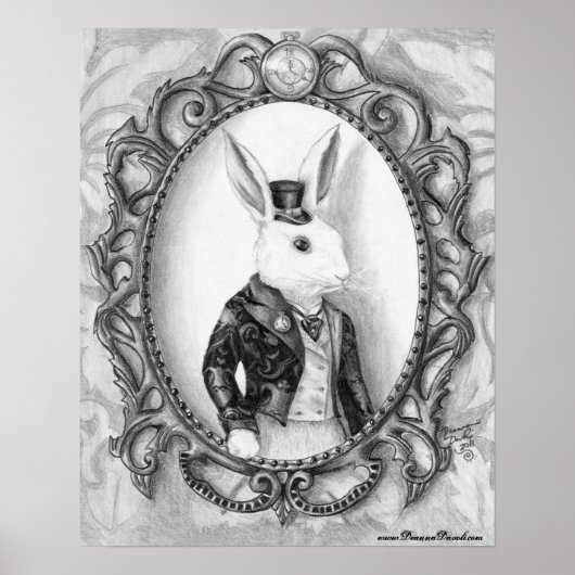 White Rabbit Poster Alice in Wonderland Poster (Voorkant)