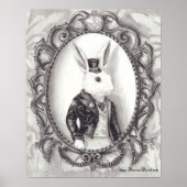 White Rabbit Poster White Rabbit Art Wonderland (Voorkant)