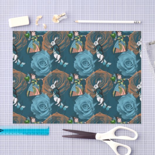 White Rabbit Queen of Hearts Rozen Tissuepapier (Craft)