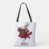 White Rabbit Queens Garb Persoonlijk Tote Bag (Achterkant)