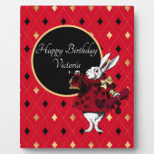 White Rabbit (Red Birthday Tabletop) Fotoplaat (Voorkant)
