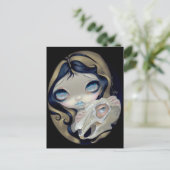 "White Rabbit Resurrected" Briefkaart (Staand voorkant)