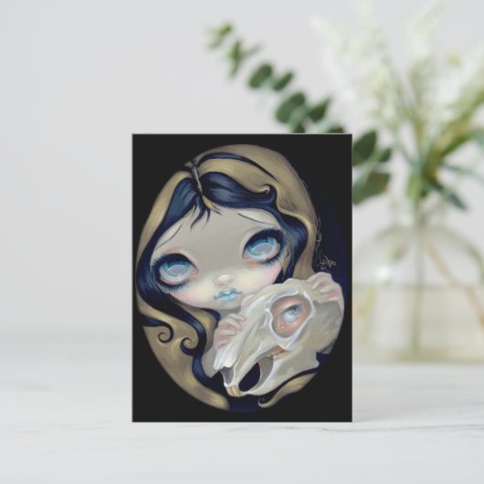 "White Rabbit Resurrected" Briefkaart (Staand voorkant)