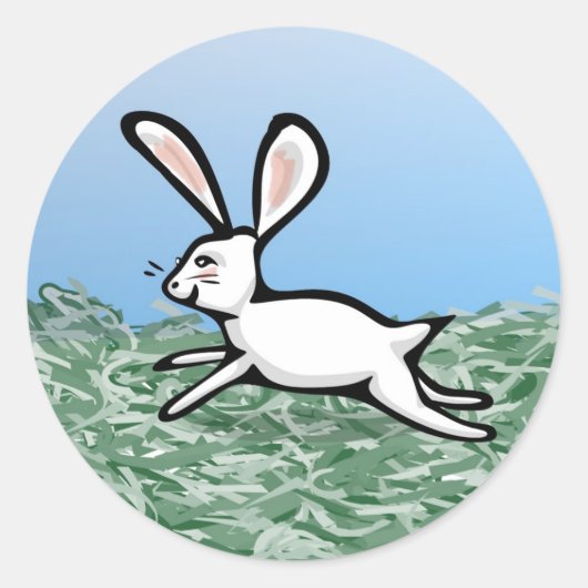 White Rabbit Run Stickers (Voorkant)