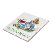 White Rabbit Rushes van Alice, "Ik ben laat, ik be Tegeltje (Zijkant)