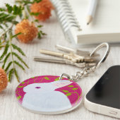 White Rabbit  Sleutelhanger (Voorkant Rechts)