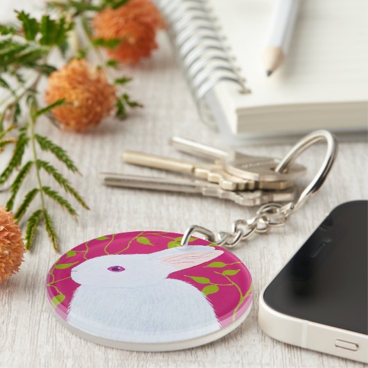 White Rabbit  Sleutelhanger (Voorkant Rechts)
