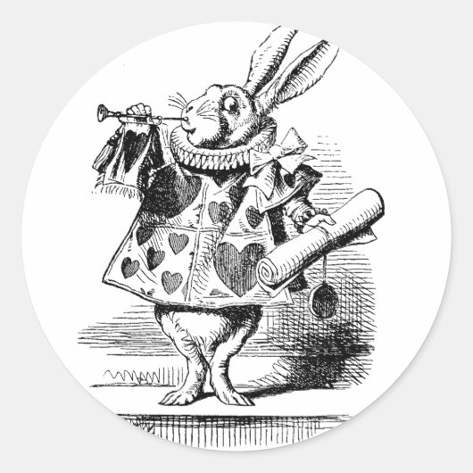 White Rabbit Sticker (Voorkant)