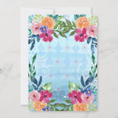 White Rabbit Story Tale Unmerry Birthday Party Kaart (Achterkant)