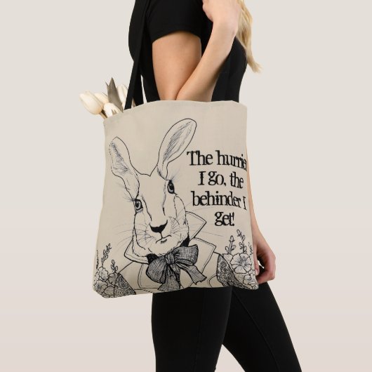 White Rabbit-The hurrier die ik ga, de behinder di Tote Bag (Dichtbij)