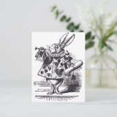 White Rabbit Trumpet Briefkaart (Staand voorkant)
