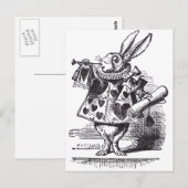 White Rabbit Trumpet Briefkaart (Voorkant / Achterkant)