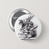 White Rabbit Trumpet Ronde Button 5,7 Cm (Voorkant /achterkant)
