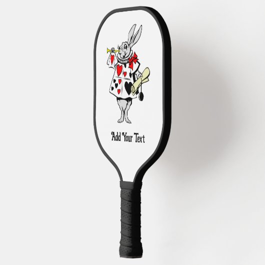 White Rabbit Trumpeter Alice in Wonderland DIY Col Pickleball Paddle (Links)