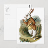 White Rabbit uit Alice in Wonderland Briefkaart (Voorkant / Achterkant)
