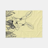 White Rabbit van Alice's avonturen in Wonderland Fleece Deken (Voorkant (Horizontaal))