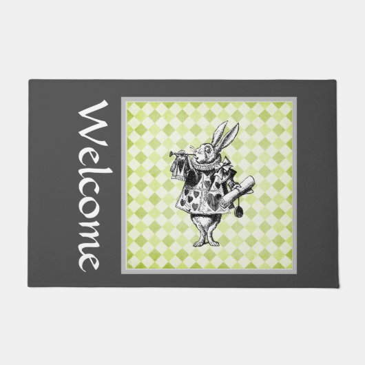 White Rabbit Welkom II Deurmat (Voorkant)