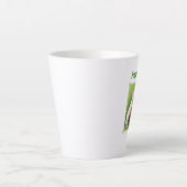 White Rabbit Wheelbarrow Colour Eggs Happy Easter Latte Mok (Voorkant)