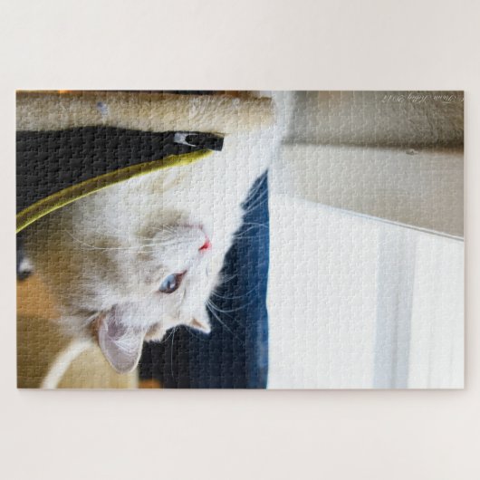 White Ragdoll Cat Puzzle Legpuzzel (Horizontaal)